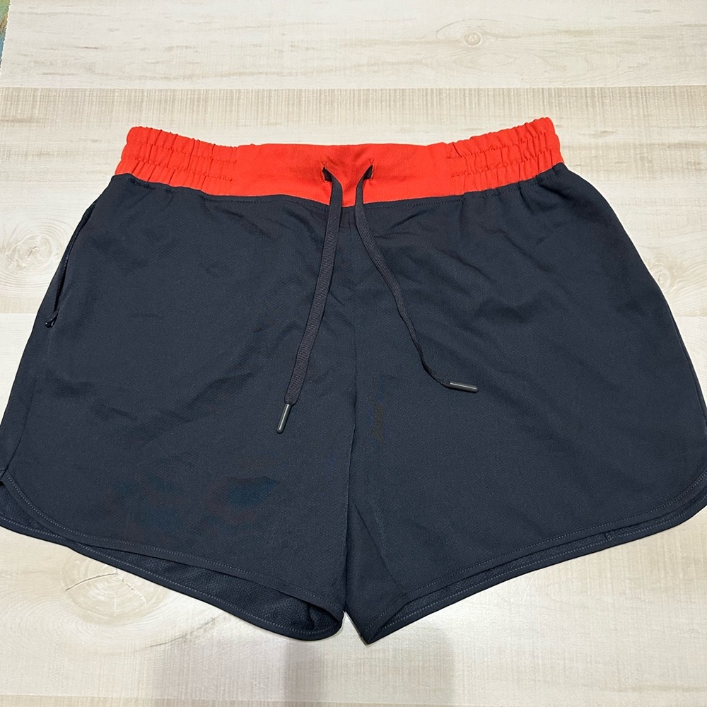 Zyia Charcoal Flyweight Zipper Shorts